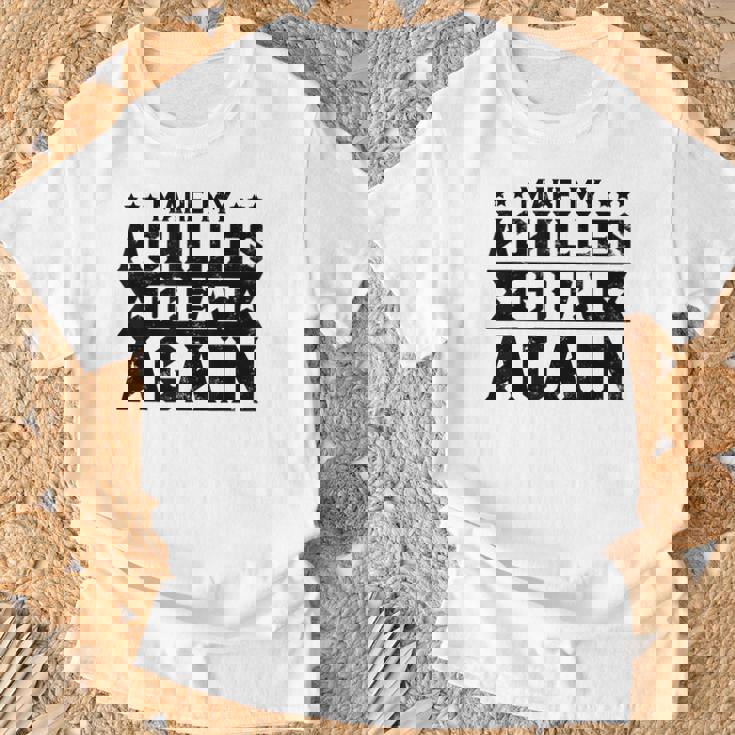 素晴らしいアキレス腱膝アパレル Tシャツ 高齢者への贈り物