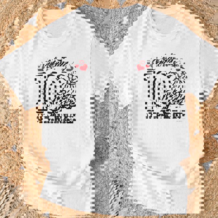 結婚10周年記念マッチング・ギフト Tシャツ 高齢者への贈り物