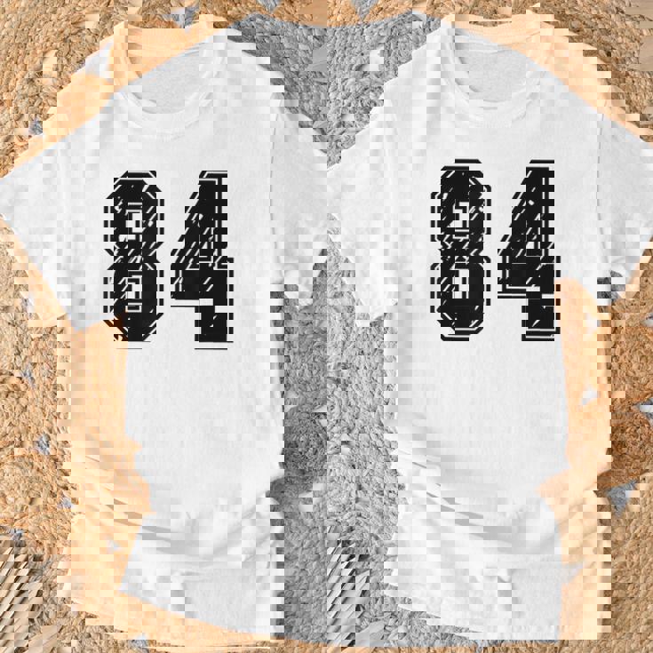 背番号 84 チーム短大スポーツ背番号付きユニフォーム Tシャツ 高齢者への贈り物