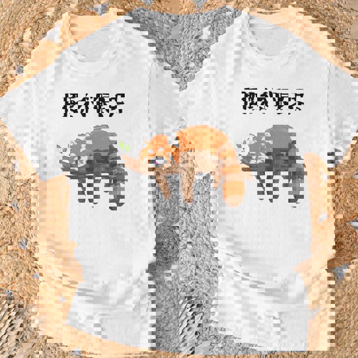 腰が限界 面白いtシャツ 文字入り メンズ おもしろ 面白い レッサーパンダ 服 オリジナル おもしろグッズ 文字 Tシャツ 高齢者への贈り物