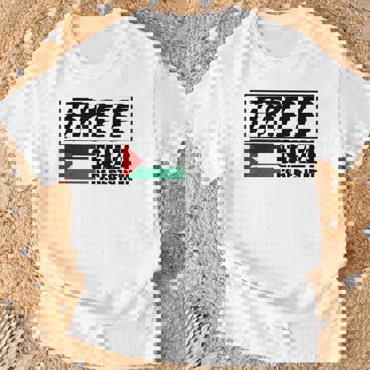 自由ガザ パレスチナ パレスチナ 国旗 自由パレスチナ ガザ Tシャツ 高齢者への贈り物