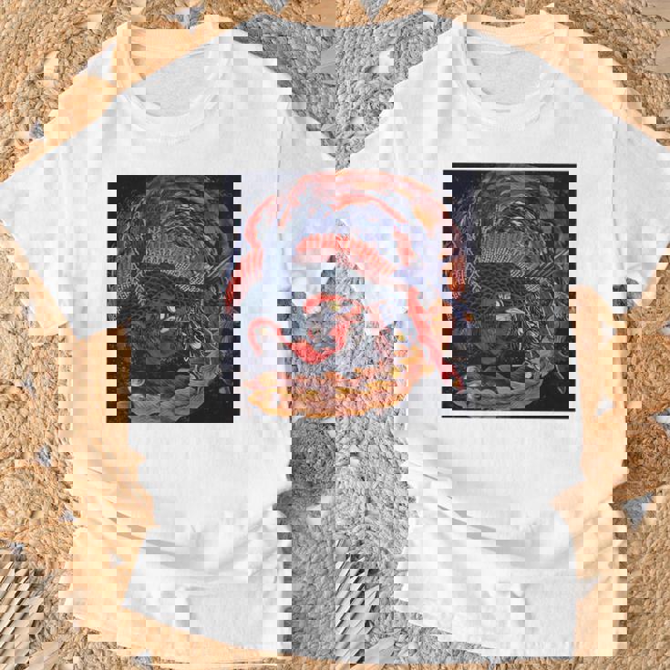 葛飾北斎作 鳳凰 長袖tシャツ Tシャツ 高齢者への贈り物