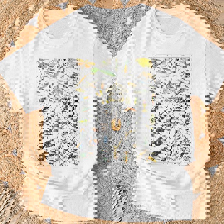 虫 昆虫 虫虫型 昆虫学プリント 虫プリント Tシャツ 高齢者への贈り物