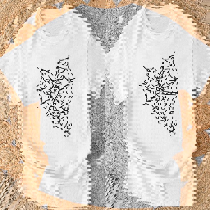 蜘蛛の巣 ハート かわいい ハロウィン ゴス Tシャツ 高齢者への贈り物