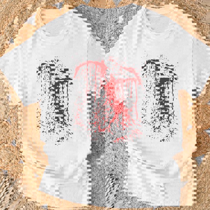 血まみれの傷 ハロウィンコスチューム 血はね けが ゾンビ Tシャツ 高齢者への贈り物