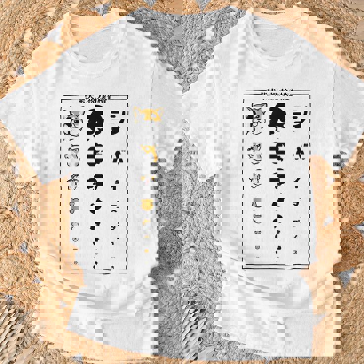 視力検査 柴犬がすき 柴犬好き 愛犬家 犬が好き 犬の飼い主 柴犬の飼い主 犬好き 柴犬 Tシャツ 高齢者への贈り物