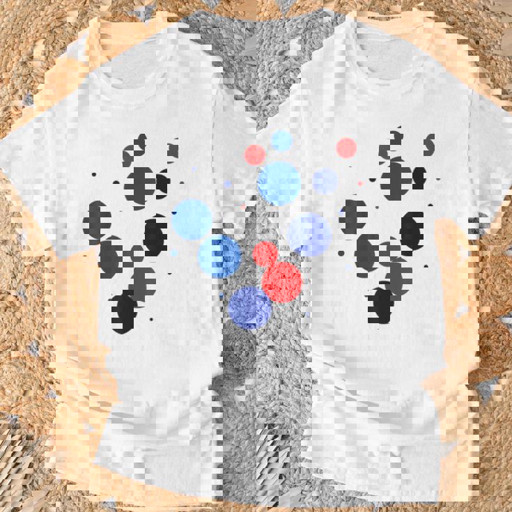 赤 青 ドット イベント 家族 お揃い Tシャツ 高齢者への贈り物