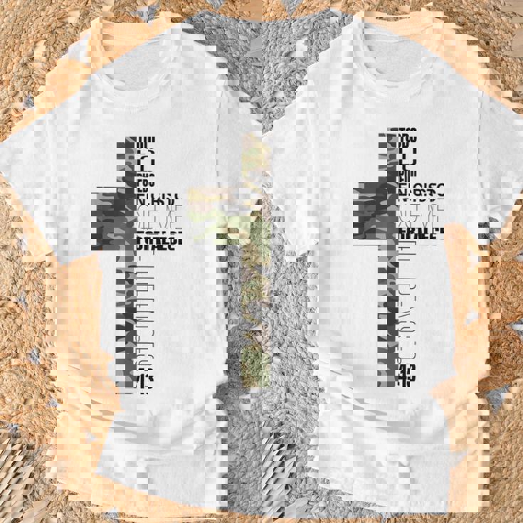 迷彩 スペイン語 聖書 一節 クリスティアーノerso Tシャツ 高齢者への贈り物