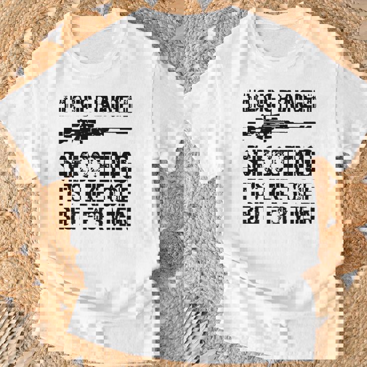 長距離射撃 It's Like Golf But For 背面 Tシャツ 高齢者への贈り物