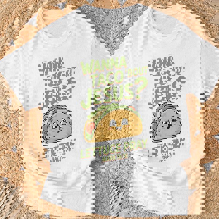 面白いクリスチャンタコス、Wanna Taco 'Bout Jesus Tシャツ 高齢者への贈り物