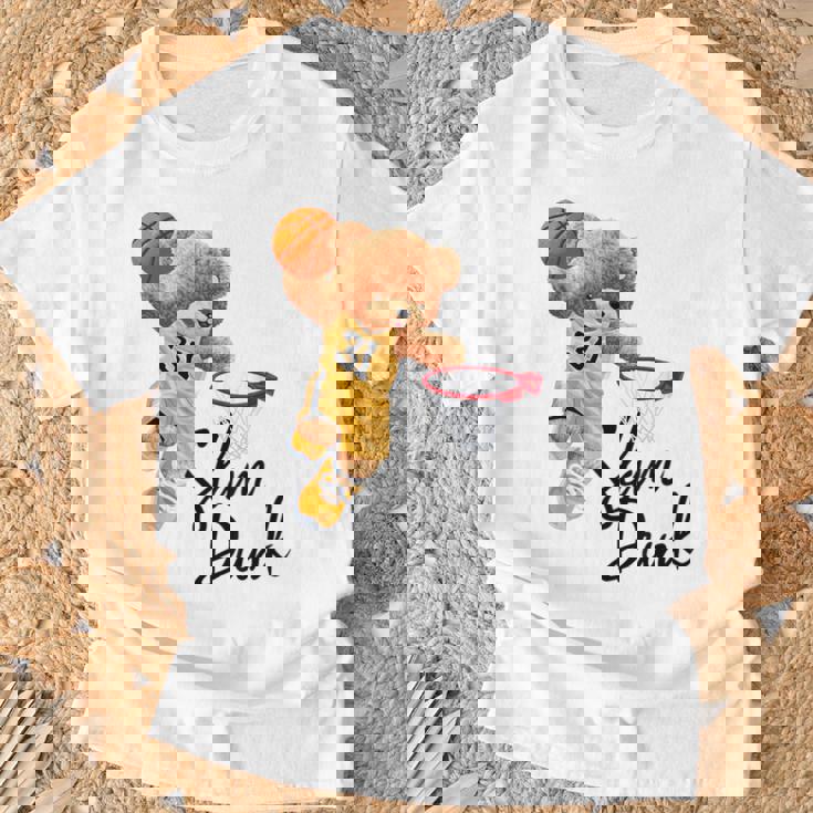 面白いテディベア スラムダンク テディベア バスケットボール Tシャツ 高齢者への贈り物