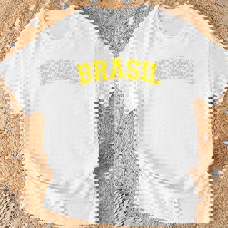 面白いブラジルシャツ ブラジルグリーンフラッグ Tシャツ 高齢者への贈り物