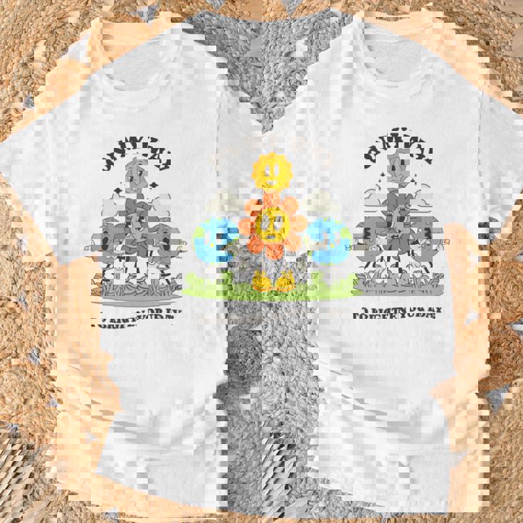 面白いポジティブスマイルサンガーデンハッピーガーデナー植物が育つ 長袖tシャツ Tシャツ 高齢者への贈り物