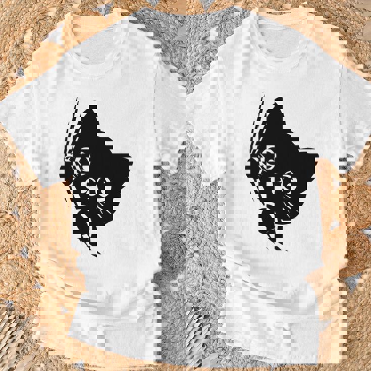 面白い猫 子猫 キティギフト 男性 女性 子供 男の子 女の子 長袖tシャツ Tシャツ 高齢者への贈り物