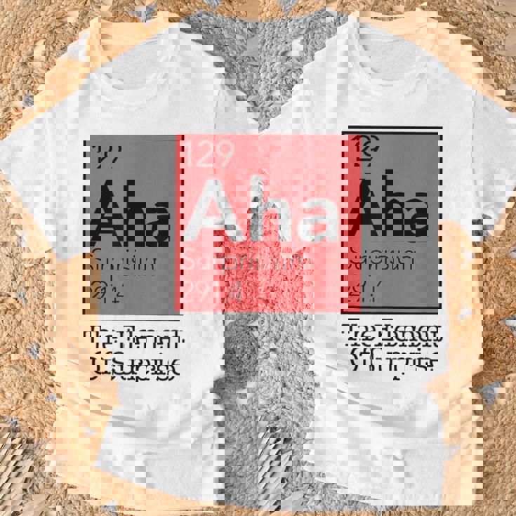 驚きの元素 周期表 129 アハ サプライズ Tシャツ 高齢者への贈り物