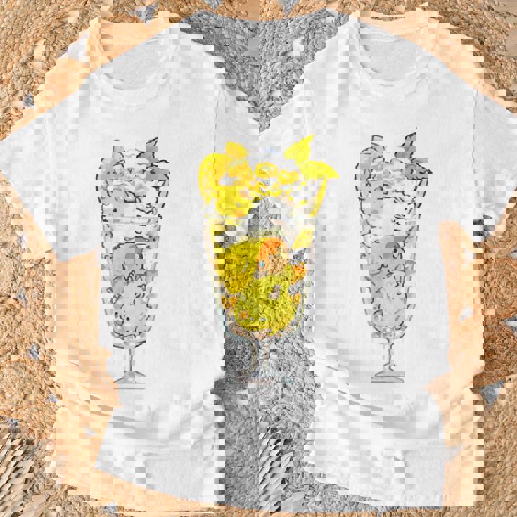 鳥パフェイエロー オカメインコ ラブバード バギー Tシャツ 高齢者への贈り物