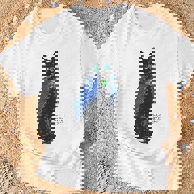 黒猫のウィズ 黒猫 Tシャツ 高齢者への贈り物