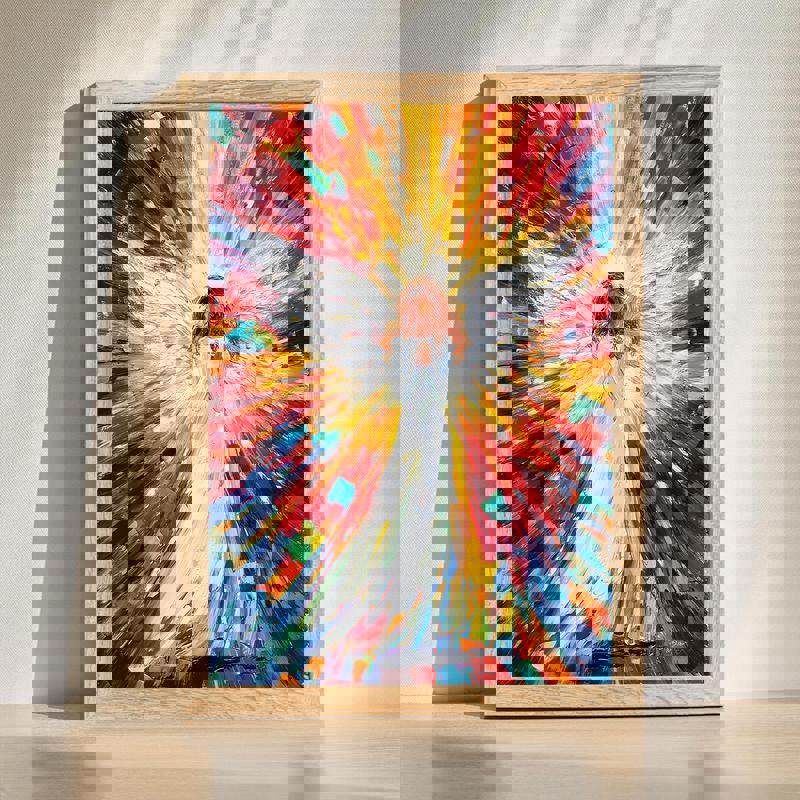 Joyous angel Christmas canvas wall art with soft halo glow, gold accents, and serene stars, perfect for peaceful bedroom decor | Familywalldecor