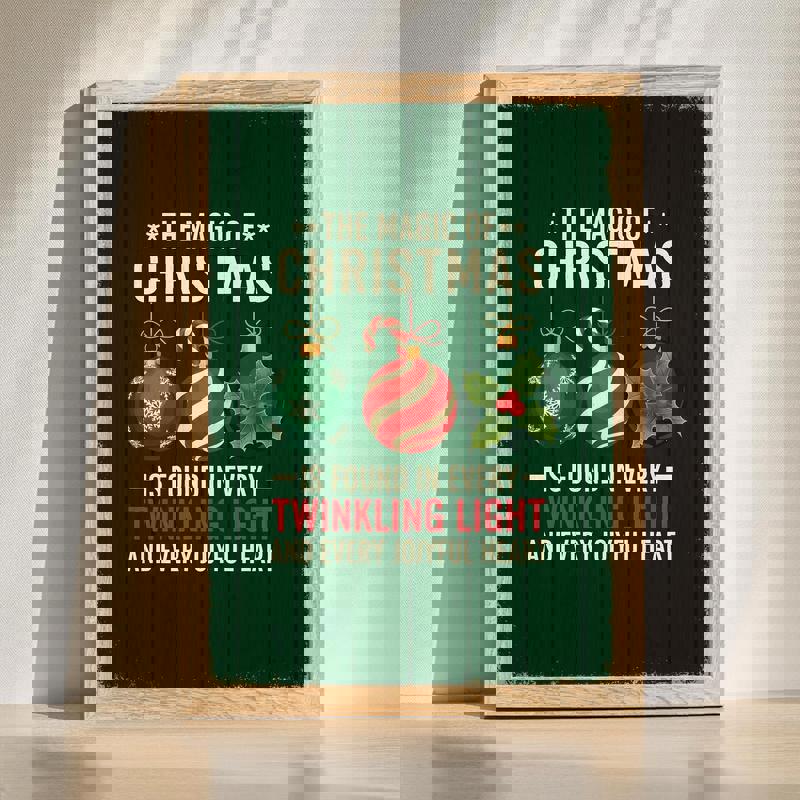 Christmas canvas wall art for bedroom decor with a magical festive holiday design to create a cozy seasonal ambiance | Familywalldecor