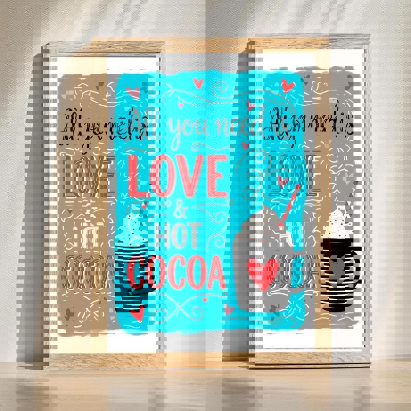 Christmas modern farmhouse kitchen canvas wall art with "Cozy Up To Christmas" typography, a warm accent for holiday decor. | Family Wall Decor