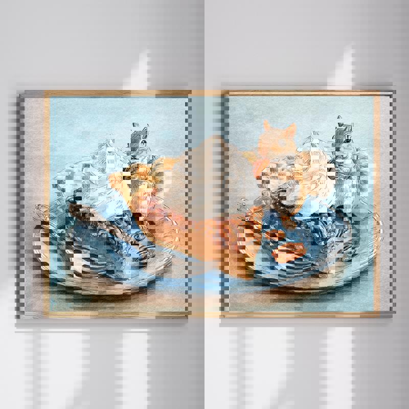 Pecan pie canvas wall art for Thanksgiving kitchen decor, autumn-themed kitchen room decoration to warm your seasonal space | Family Wall Decor