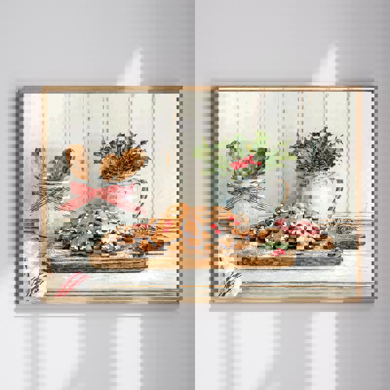 Rustic wooden cutting board kitchen decoration canvas with weathered grain and rope handle, farmhouse wall art for kitchens | Family Wall Decor