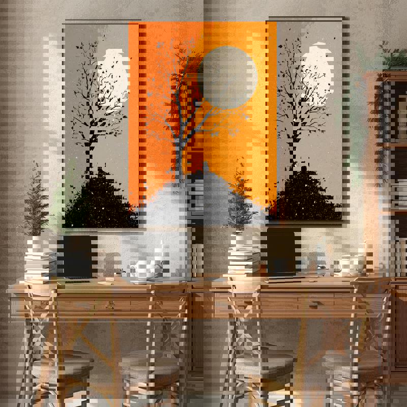 Autumn Landscape For Home Office Decoration Canvas