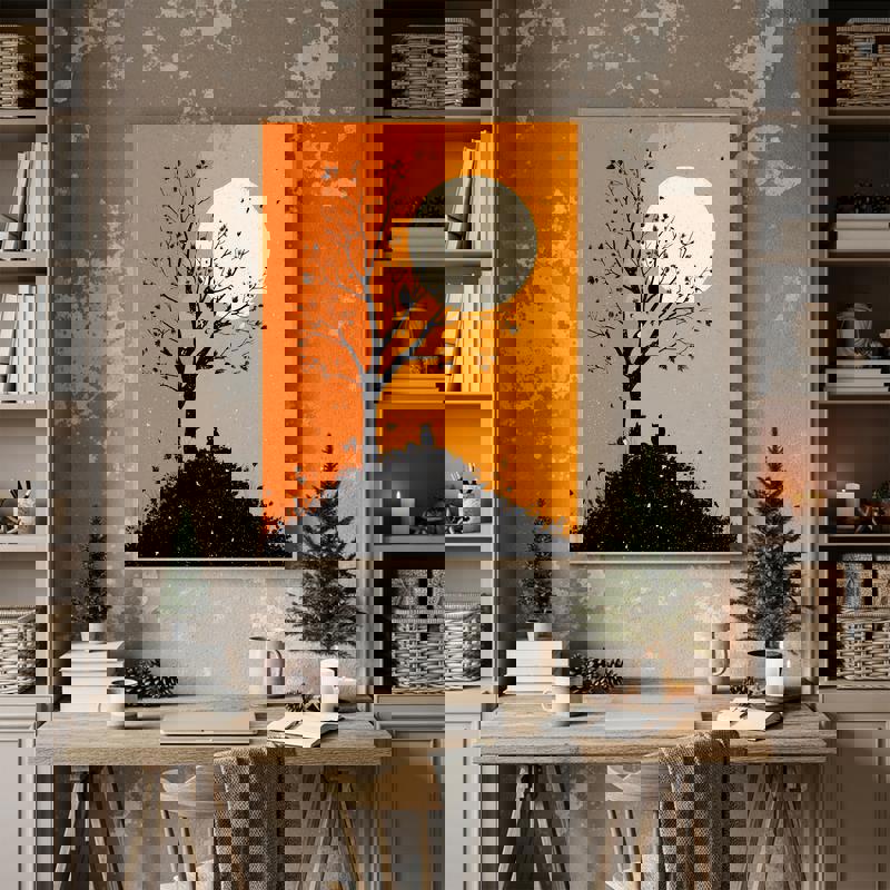 Autumn Landscape For Home Office Decoration Canvas