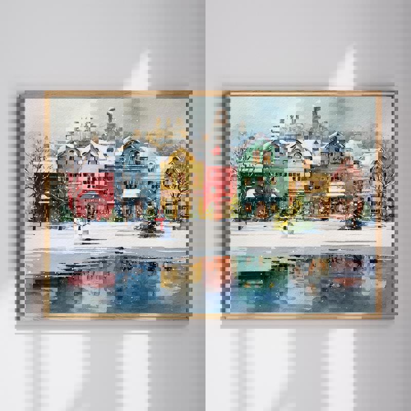 Landscape art canvas for a serene home office, calming neutral tones in a minimalist style for a relaxing workspace wall | Familywalldecor