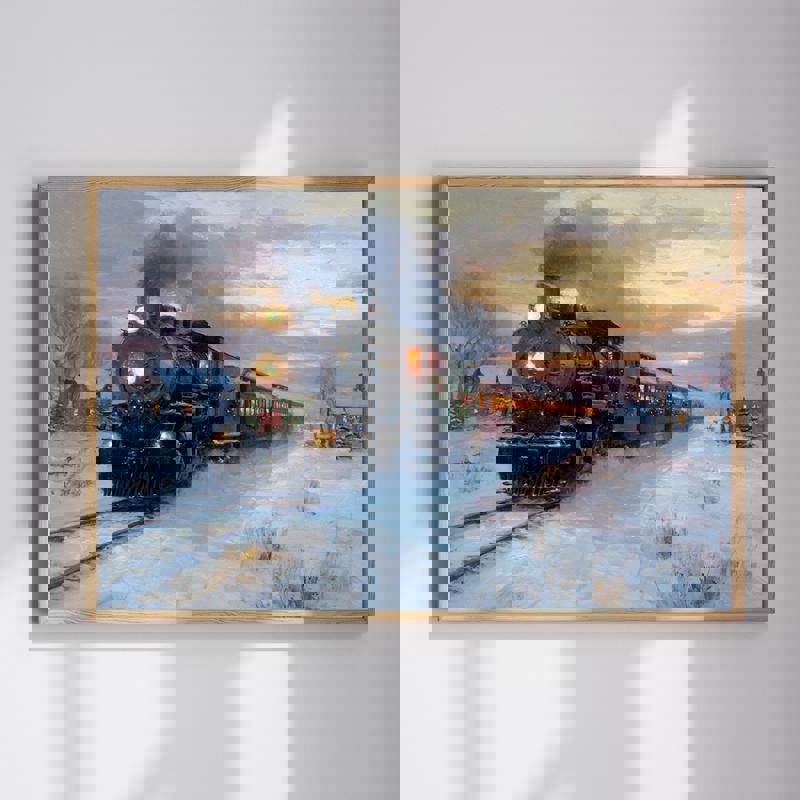 Vintage Steam Train For Home Office Decoration Canvas | Family Wall Decor