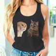 2匹の猫がミームを話す タンクトップ