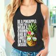 Be A Pineapple Wear A Crownweet Inside アロハ・ハワイパイナップル タンクトップ