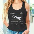 Airbus-A318 エアクラフト ホワイト タンクトップ