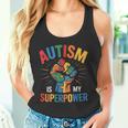 Autism Is Myuperpower 自閉症啓発パズル プライド タンクトップ
