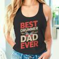 Best Drummer Dad Ever For ギフト アイデア ドラム ファニー パパ タンクトップ