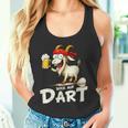 Bock Auf Dart ヤギとビールジョッキ 面白いダーツプレーヤー タンクトップ
