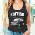 British Classic Car ダークブルー ミニスポーツカー タンクトップ