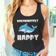 Dolphinately Happy ドルフィンズ イルカ 哺乳類 海 Dolphin ドルフィン タンクトップ