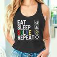 Eatleepolve Repeat キューブゲーム ルービックtシャツ タンクトップ