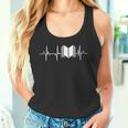 Me Encanta Leer Libros Latido Del Corazón Para Los Amantes De Los Libros Camiseta sin mangas
