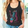Feline Groove ロックギター 猫デザイン 音楽愛好家向け タンクトップ