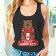 Happy Canada Day 面白いカナダのクマの旗 タンクトップ
