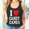 I Heart 愛 キャンディケーン 冬 ペパーミント クリスマス タンクトップ