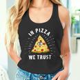 In Pizza We Trust Alleeing Eye Illuminati Faith タンクトップ