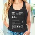 Jojo名札 皮肉な名前 ジョジョの栄養成分 タンクトップ