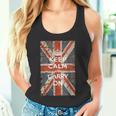 Keep Calm And Carry On Uk Flag タンクトップ