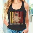 Let Thathit Go パグ ヨガ ヴィンテージデザイン タンクトップ