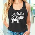 I Like Turtles かわいい 亀 愛 亀 海 動物 好き タンクトップ