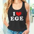 I Love Ege 私は愛する Ege タンクトップ