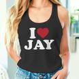 I Love Jay I Heart Jay レッドハート タンクトップ